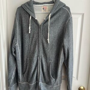 Champion x Todd Snyder Heather Gray Zip-Up Hoodie